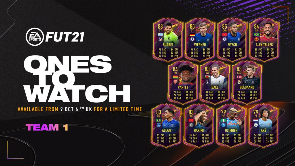 Fifa 21 Ones To Watch Team 1 (Credit: EA Sports)