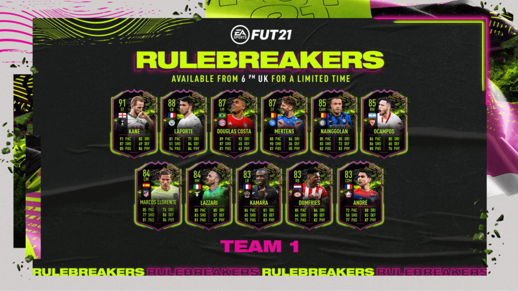 Rulebreakers Team 1 (Credit: EA Sports)